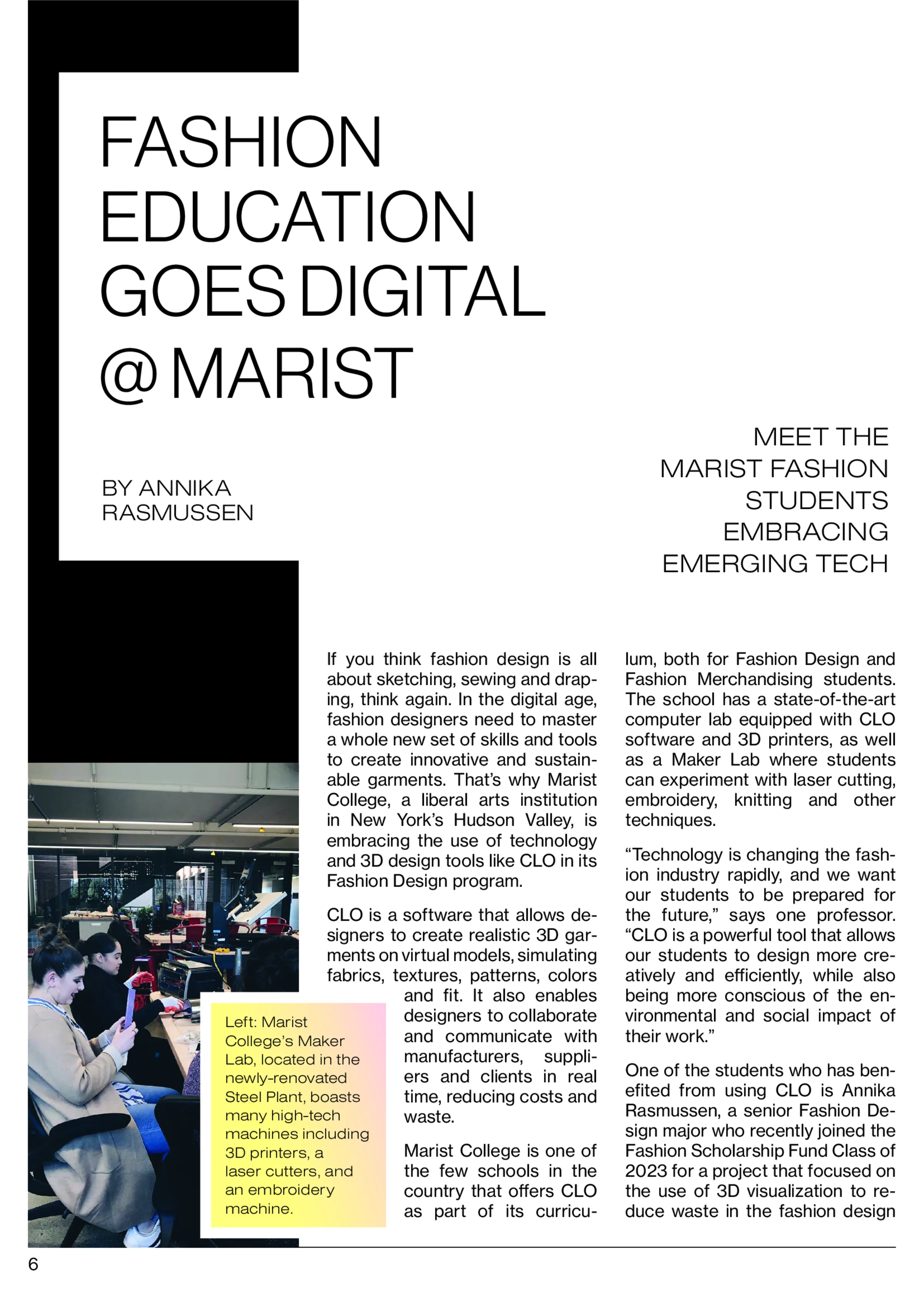 Editorial Layout Design Page 6