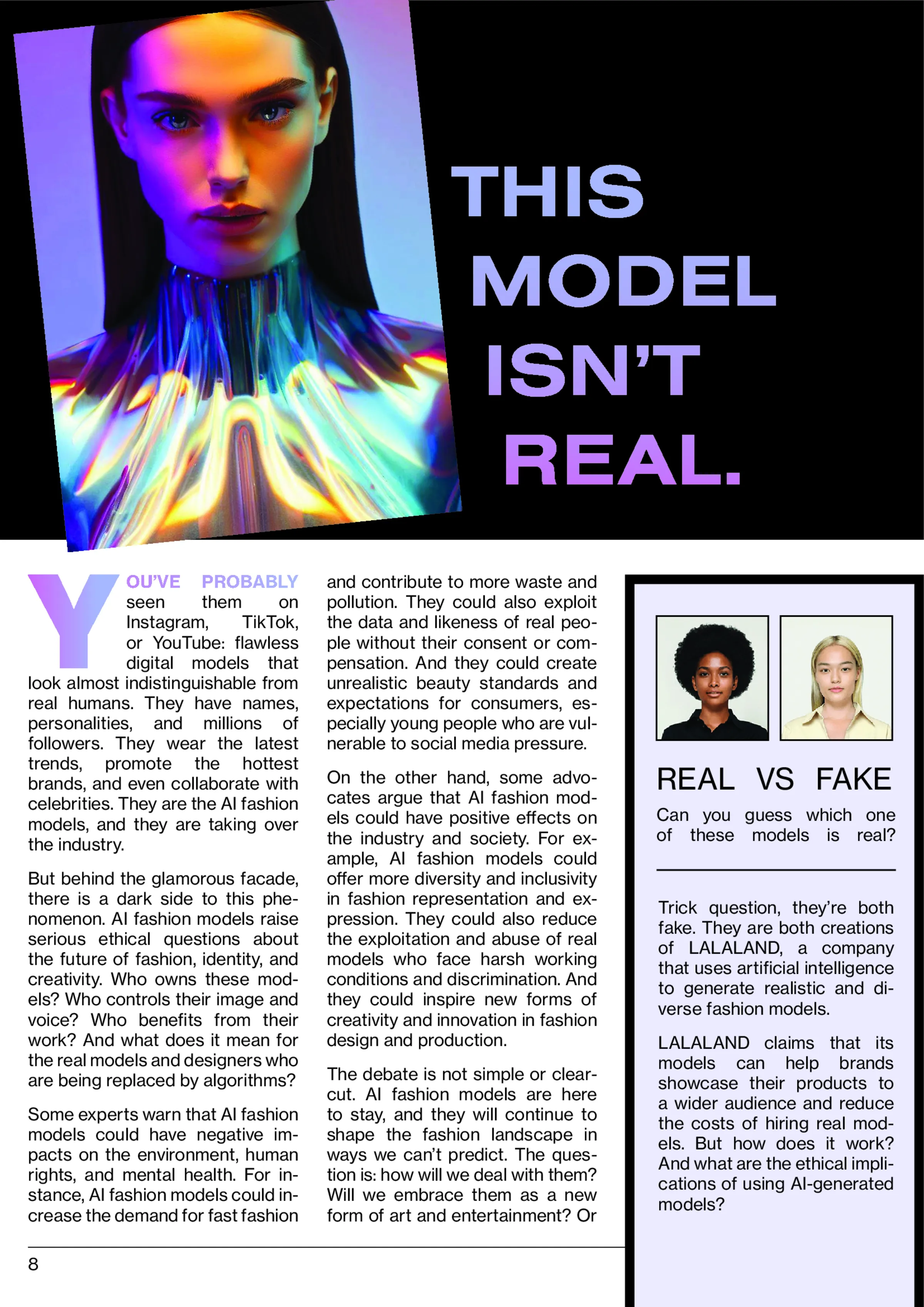 Editorial Layout Design Page 8