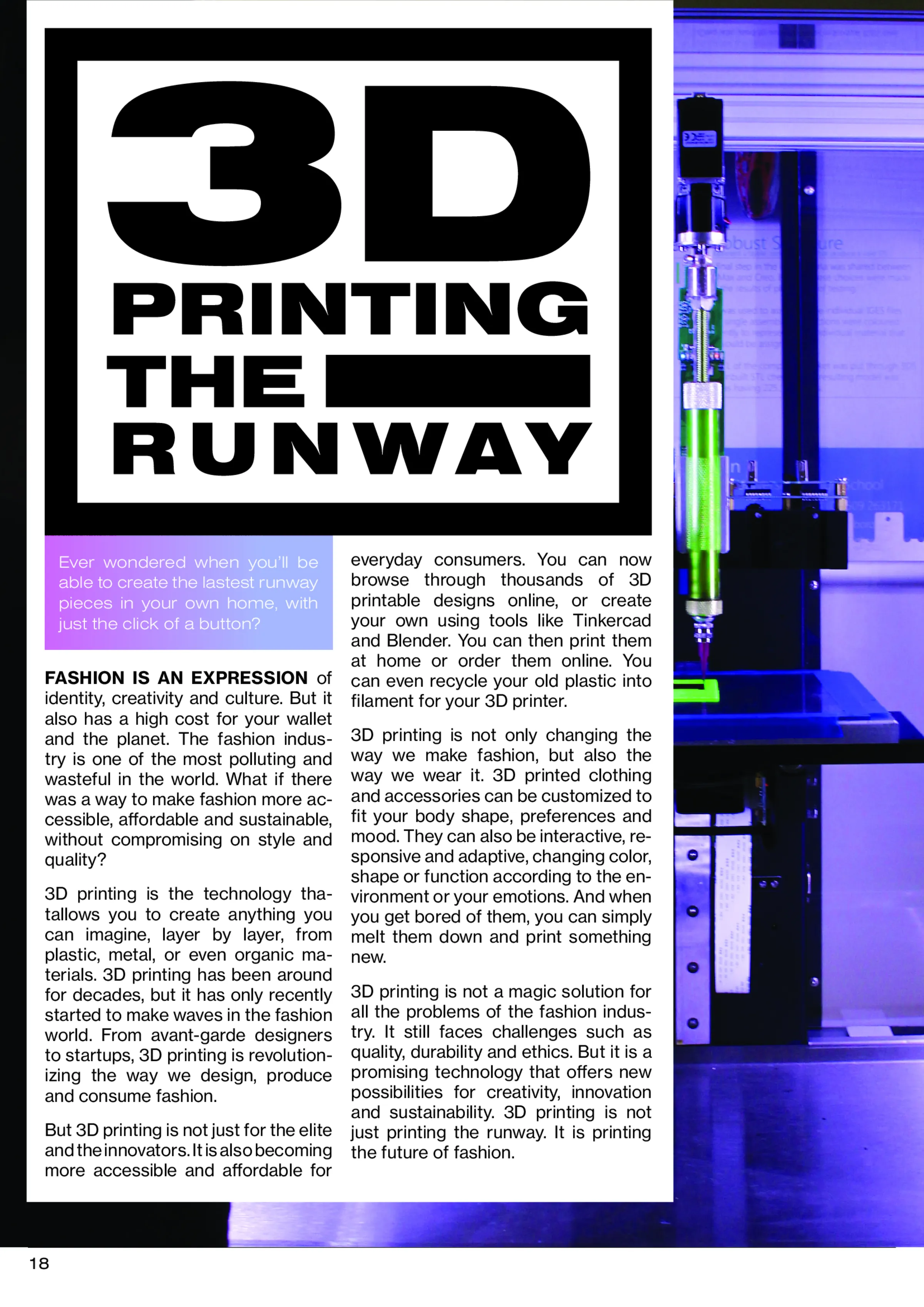 Editorial Layout Design Page 18
